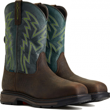 Ariat Mens Carbon Toe Wide Square Work Boot Brown