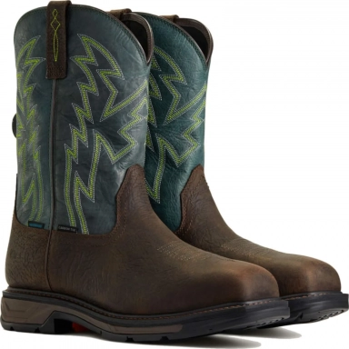 Ariat Mens Waterproof Carbon Toe Western Work Bruin Brown