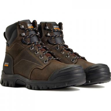 Ariat Mens Waterproof Classic Toe Work Boot Brown