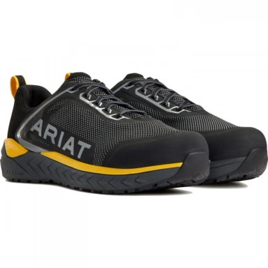Ariat Mens Composite Toe Work Boot 4 Inch Charcoal Blazing