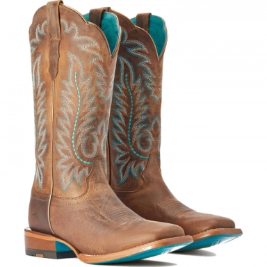 Ariat Womens Cowgirl Boot 12 Inch Rodeo Tan