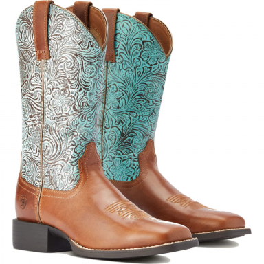 Ariat Womens Round Up Wide Square Toe Boot