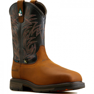 Ariat Mens 11 Inch Composite Toe Wide Square Toe Work Boot