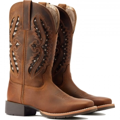 Ariat Womens Cowgirl Boot 11 Inch Distressed Tan 10044473