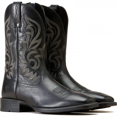 Ariat Mens Cowboy Boot 11 Inch Black Deertan 10046852