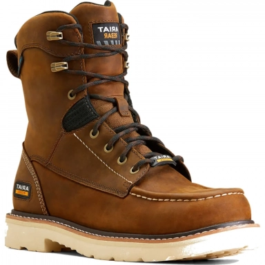 Ariat Mens Waterproof Work Boot 8 Inch Distressed Brown