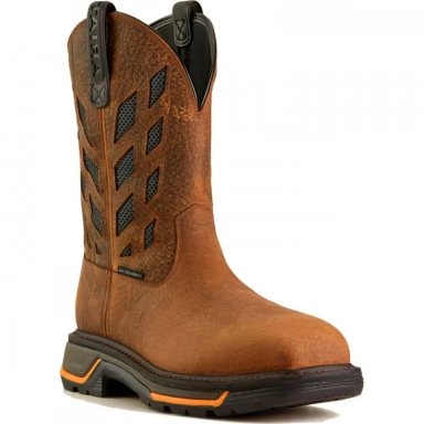 Ariat Mens Composite Toe Western Work Boot 11 Earth Graphite