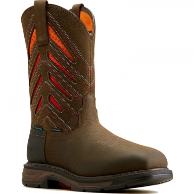 Ariat Mens Waterproof Carbon Toe Western Work Boot 10050835