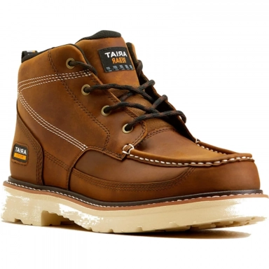 Ariat Mens Round Toe Chukka 5 Inch Distressed Brown