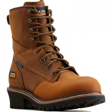 Ariat Mens Waterproof Round Toe Work Boot 8 Inch
