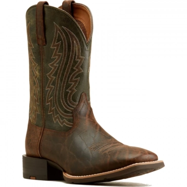 Ariat Mens Square Toe Cowboy Boot 11 Inch Mahogany Elephant