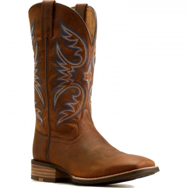 Ariat Mens Square Toe Cowboy Boot 13 Inch Weathered Chestnut