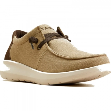 Ariat Mens Driving Moc 3 Inch Tan Deerskull