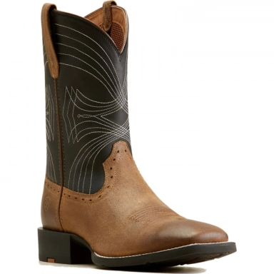 Ariat Mens Square Toe Cowboy Boot 11 Inch Barley Brown
