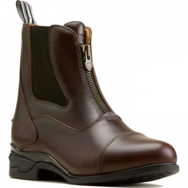 Ariat Womens Round Toe Riding Boot 6 Inch Waxed Chocolate