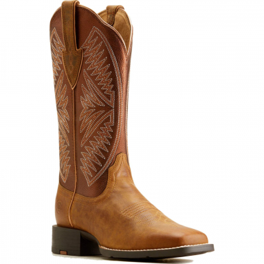 Ariat Womens 12 Inch Wide Square Toe Western Pull-On Boot