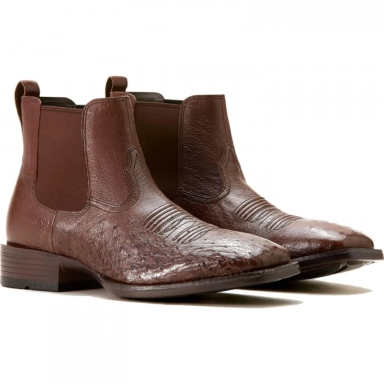 Ariat Mens Square Toe Chelsea Boot 6 Inch Antique Tabac