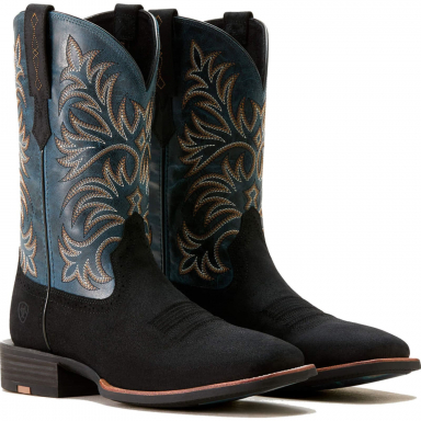 Ariat Mens 11 Inch Wide Square Toe Western Cowboy Boot in Black