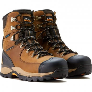 Ariat Mens Waterproof Carbon Toe Western Work Boot 8 Inch