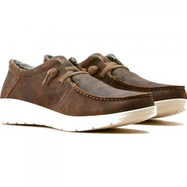 Ariat Mens Driving Moc 3 Inch Western Brown