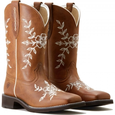Ariat Womens Square Toe Cowgirl Boot 10 Inch Country Cork