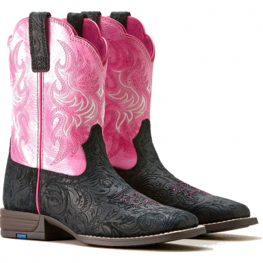 Ariat Youth Outrider Wide Square Toe Western Boot 10053622