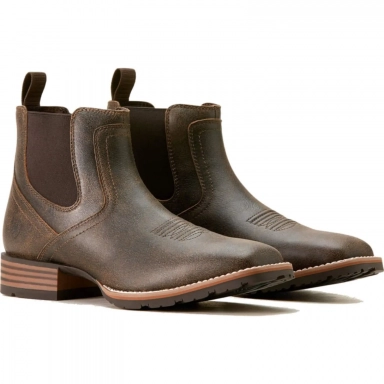 Ariat Mens Square Toe Chelsea Boot 5 Inch Acorn
