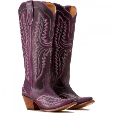 Ariat Womens Cowgirl Boot 16 Inch Deep Amethyst