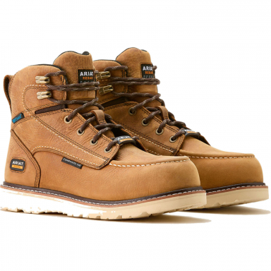 Ariat Womens Rebar Wedge Moc Toe Waterproof Composite Toe Work Boot 10053717