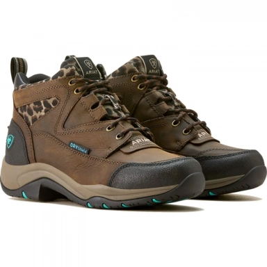 Ariat Womens Waterproof Round Toe Work Boot 4 Chocolate Camo