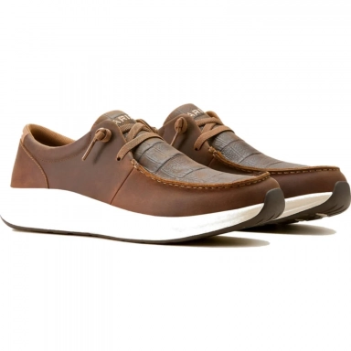Ariat Mens Driving Moc 3 Inch Distressed Brown
