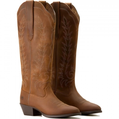 Ariat Womens Cowgirl Boot 16 Inch Distressed Brown
