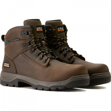 Ariat Mens 6 Inch Carbon Toe Round Toe Work Boot