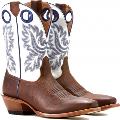Ariat Mens Square Toe Cowboy Boot 10 Inch Honey Tan