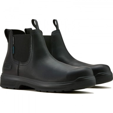 Ariat Mens Waterproof Carbon Toe Chelsea Boot 6 All Black