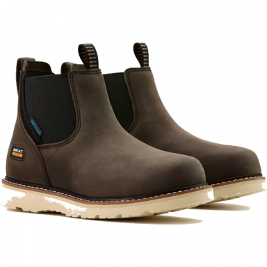 Ariat Womens Waterproof Round Toe Chelsea Boot 5 Inch Grey