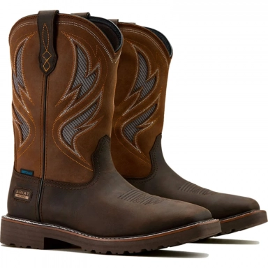 Ariat Mens Waterproof Square Toe Western Work Boot 10061120