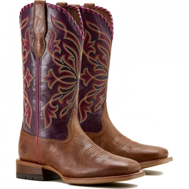 Ariat Womens Square Toe Cowgirl Boot 12 Inch Dark 10061147