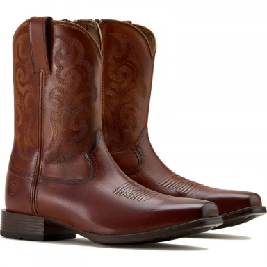 Ariat Mens Square Toe Cowboy Boot 10 Inch Bitter Brown