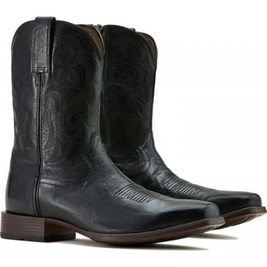 Ariat Mens 10 Inch Square Toe Western Cowboy Boot Black