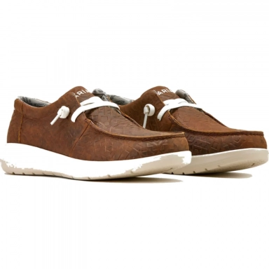 Ariat Mens Driving Moc 3 Inch Mahogany Blanket