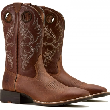 Ariat Mens Square Toe Cowboy Boot 11 Inch Aged Tan