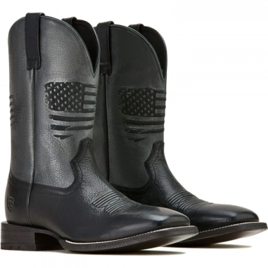 Ariat Mens Square Toe Cowboy Boot 11 Inch Black Night
