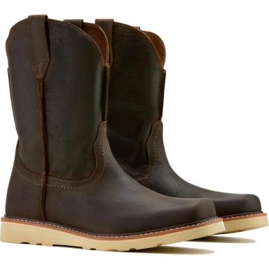 Ariat Mens Square Toe Cowboy Boot 10 Inch Dark Brown