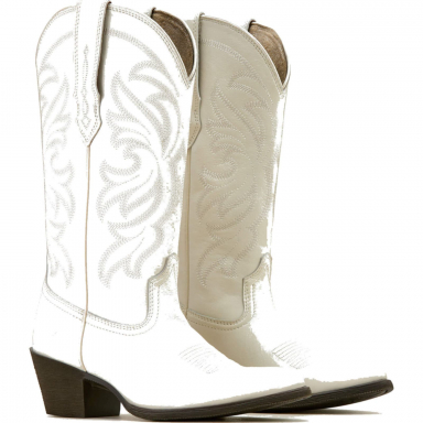 Ariat Womens 12.5 Inch Pointed Toe Western Cowgirl Boot White
