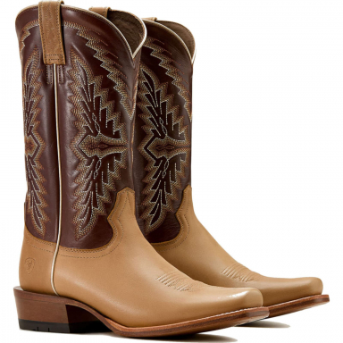 Ariat Mens 13 Inch Narrow Cutter Toe Western Cowboy Boot Tan