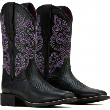 Ariat Womens Round Up Wide Square Toe StretchFit Premium Edition