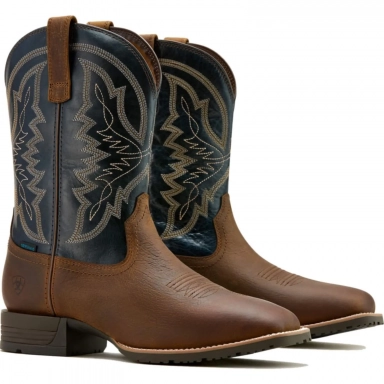 Ariat Mens Waterproof Square Toe Western Work Tavern Taupe