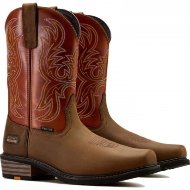 Ariat Mens Steel Toe Western Work Boot 11 Inch Dark 10061252