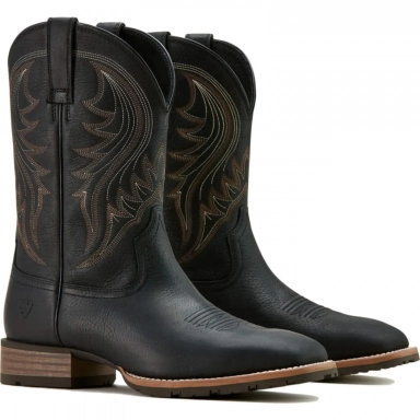 Ariat Mens Square Toe Cowboy Boot 11 Inch Jasper Black